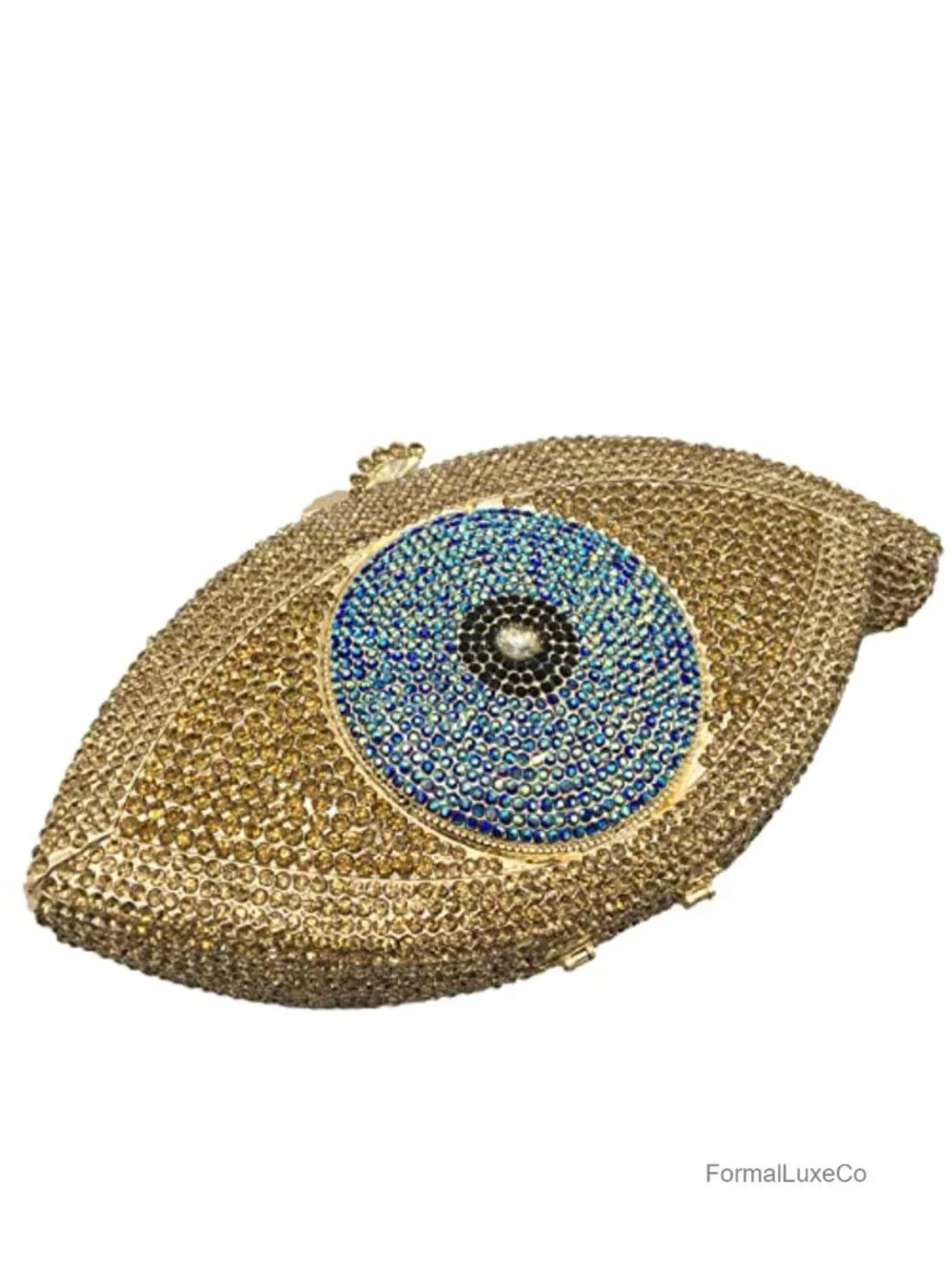 Evil Eye Crystal Clutch Mini Evening Bag with Rhinestones